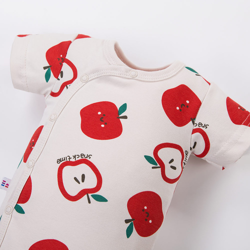 Kojenecké body Eevi Snack Time krátký rukáv bavlna pohodlné