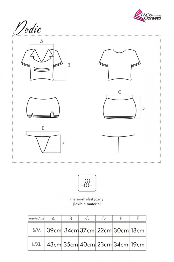 Dodie LC 30615 LivCo Corsetti Módní kostým