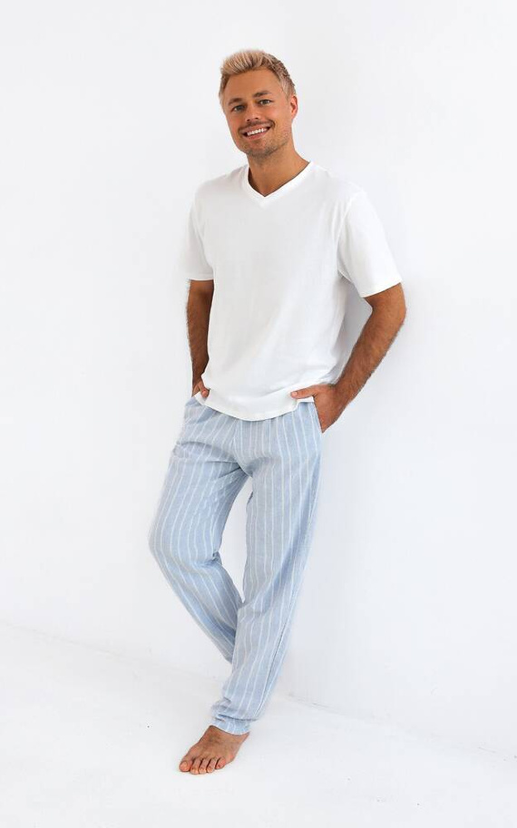 Pánské pyžamo David Sensis - perleťové