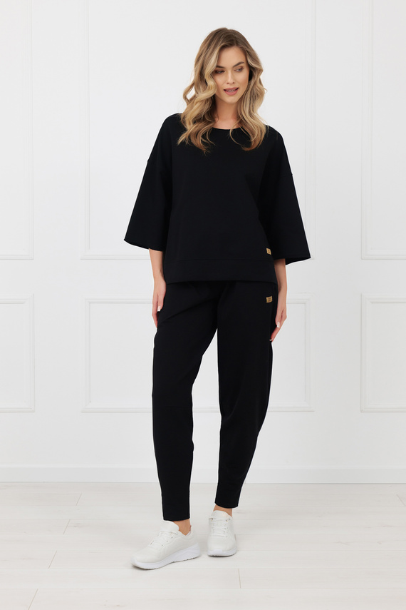 Kalhoty Kaori Italian Fashion 220 g/m² bavlna elastan