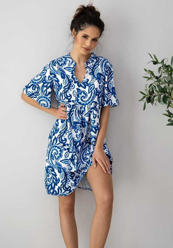 Noční košile Luna od Sensis - ecru-zelená