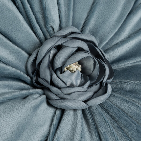 Dekorační polštář Flores Eurofirany květ Ø40 cm blue