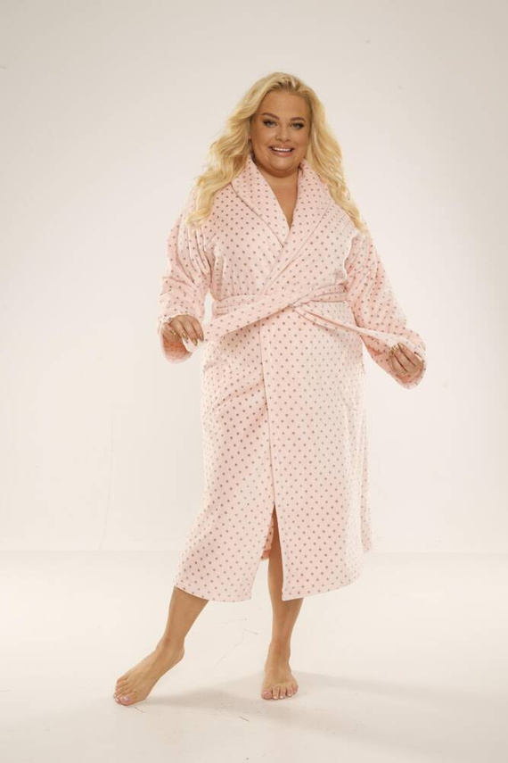 548 Dámský župan Melanie Long Forex - lososový