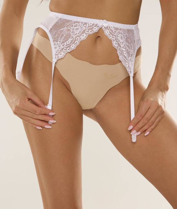 136 Forex podvazkový pás - bílý