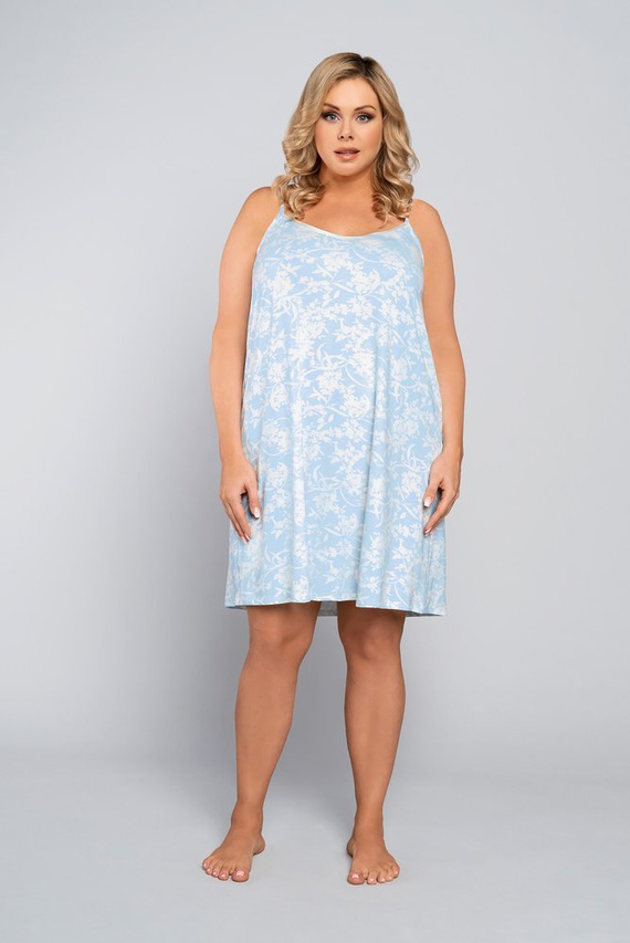 Noční košile Breeze, úzká ramínka Italian Fashion - lososová