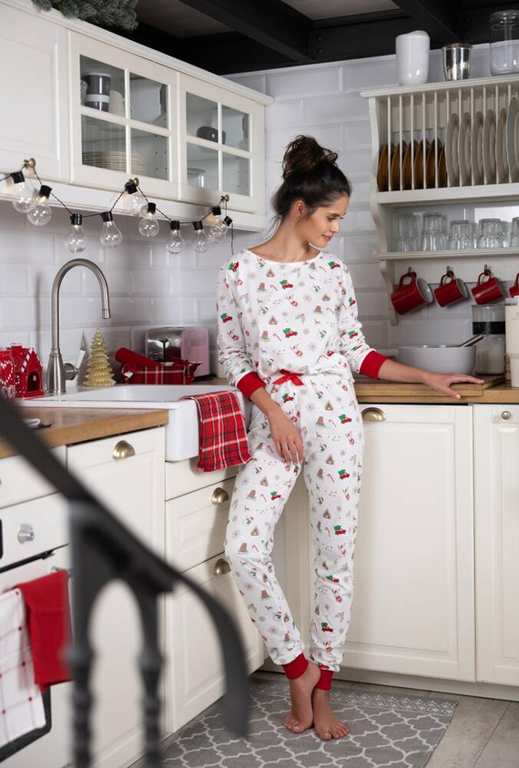 Dámské pyžamo Samantha Sensis -ecru