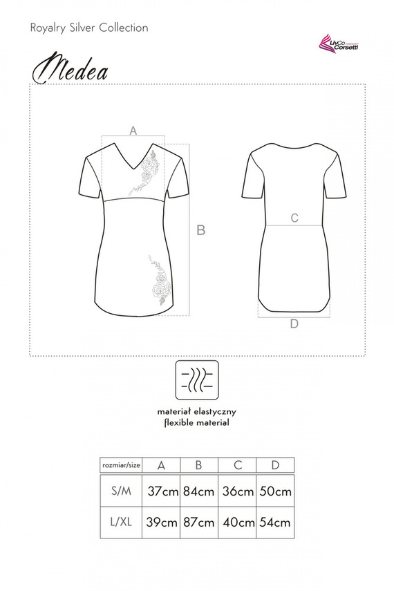 Medea LC 90351 LivCo Corsetti Dámská košilka Fashion