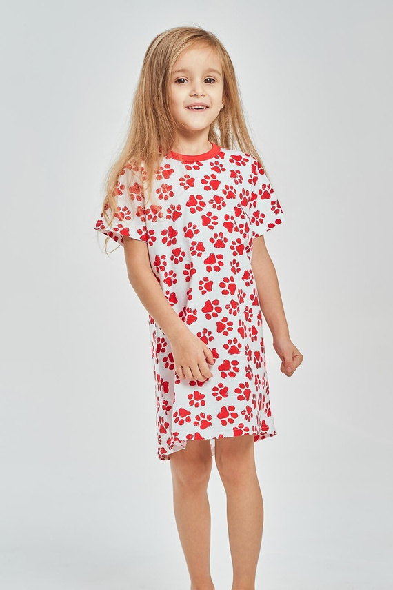 Dívčí noční košile Taro 3549 Nela červená 100% bavlna