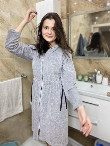 498 Macarena II Dámský krátký župan Forex - světlý melír