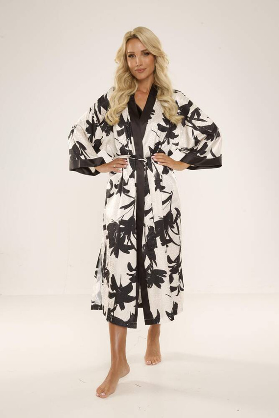 734 Brianna Dámský župan De Lafense - černý