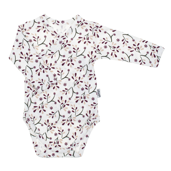 217094 Bavlněné body s dlouhým rukávem Alisa Nicol - květinový vzor