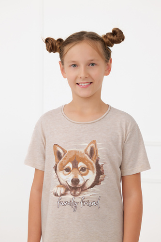 Dívčí pyžamo Shiba Italian Fashion 100% bavlna šortky