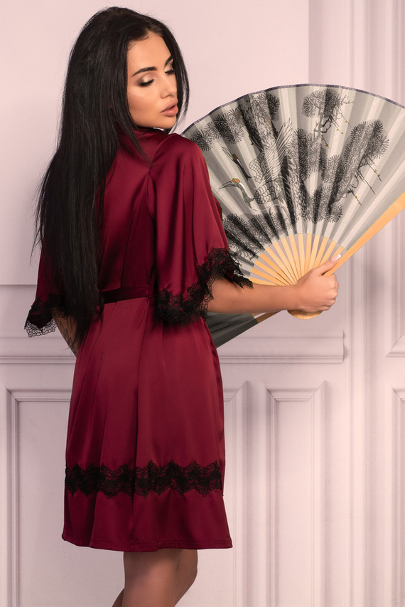 Aresmina LC 90564 Cherry Mahogany Collection dámský župan LivCo Corsetti