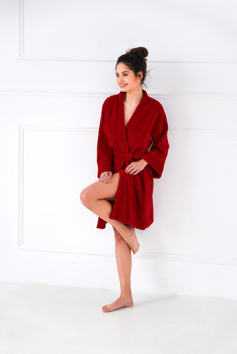 Dámský župan na kolečkách Sensis - červený