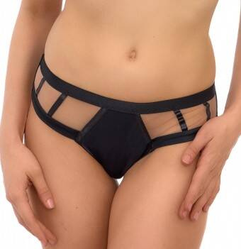 2505 Dámské kalhotky Lupoline - černé béžové