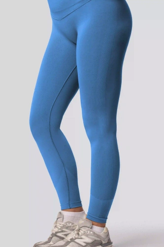 Legíny push-up Spaio PRO vysoký pas krycí tvarující ice blue