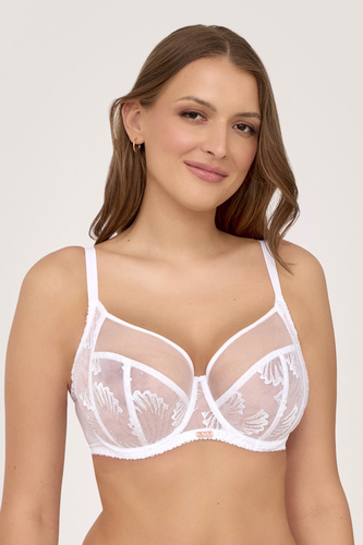 AVA 2241 White měkká podprsenka Soft s bočním panelem pro oporu