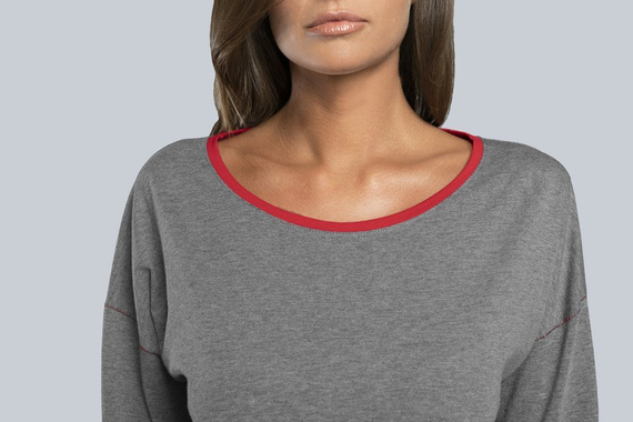 Accent Dámské pyžamo délka. rukáv, délka. kalhoty Italian Fashion - tmavá melanž