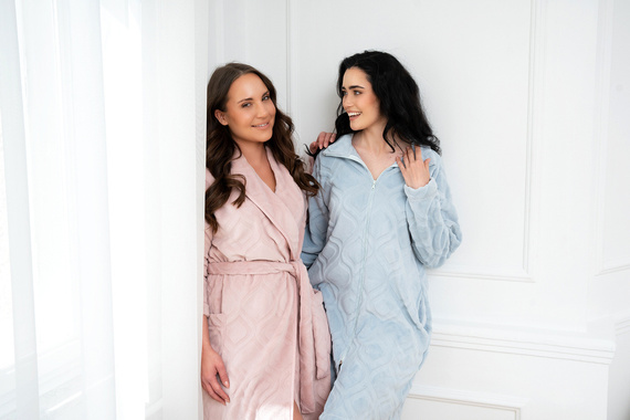 Arena Dámský župan Italian Fashion - modrý