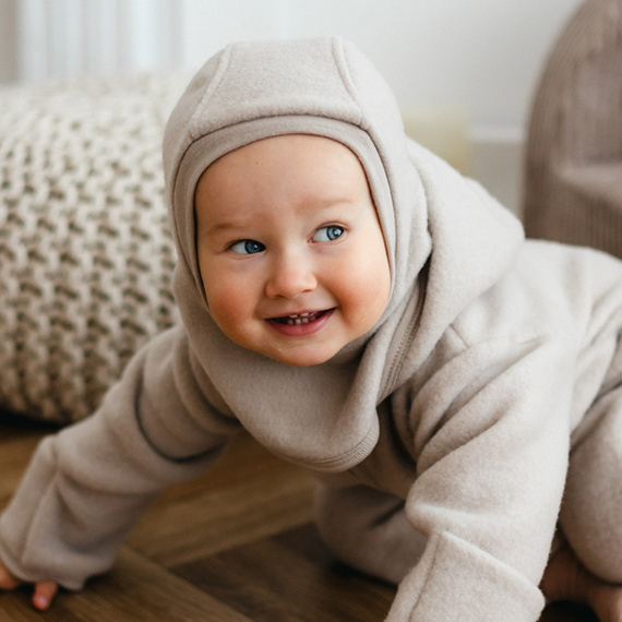 Dětská kukla Merino Eevi - fleece a merino vlna, hřejivá a prodyšná