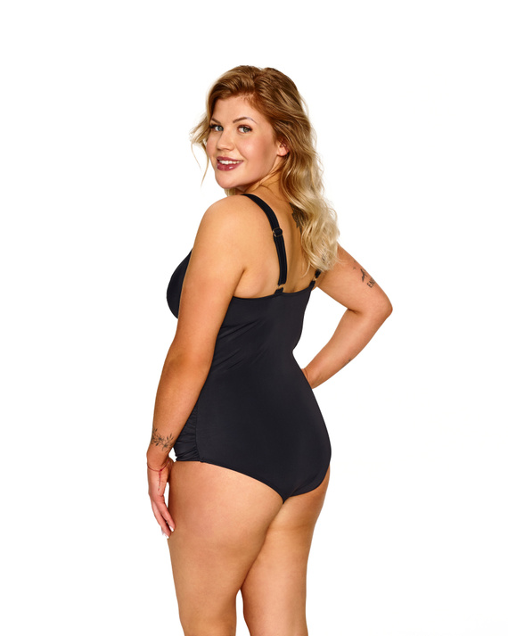 Jednodílné plavky Lupoline Zenith černé soft bez kostic