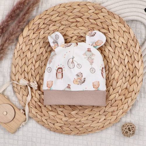 ABN-5598 Dětská čepička Circus Nini - 100% organická bavlna, měkká a bezpečná