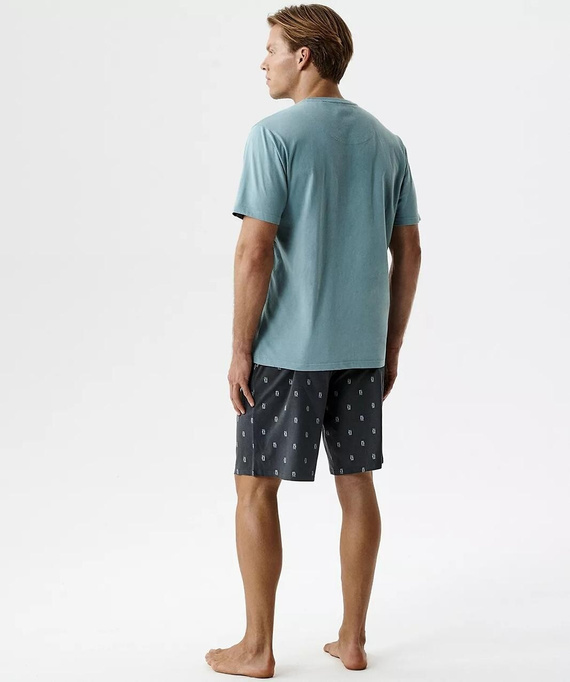 Pánské pyžamo Atlantic NMP-402 100% bavlna krátký rukáv šortky