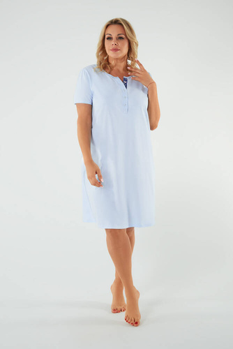 Dámská noční košile a kojící šaty Italian Fashion - modrá