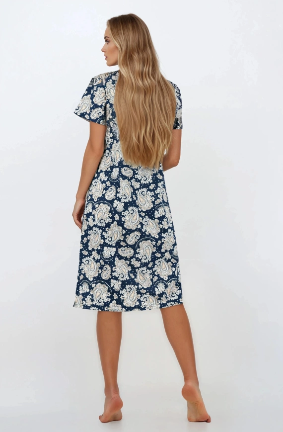 Noční košile Saphire Nights Momenti Per Me - 100% bavlna, krátký rukáv