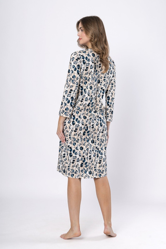 Dámská noční košile 1665 Witalia - bavlněná, s dlouhým rukávem, pohodlná a klasická