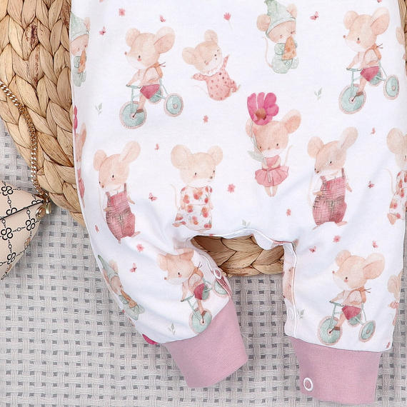 Nini Kojenecké Dupačky Little Mouse 100% Organická Bavlna – Polská Výroba