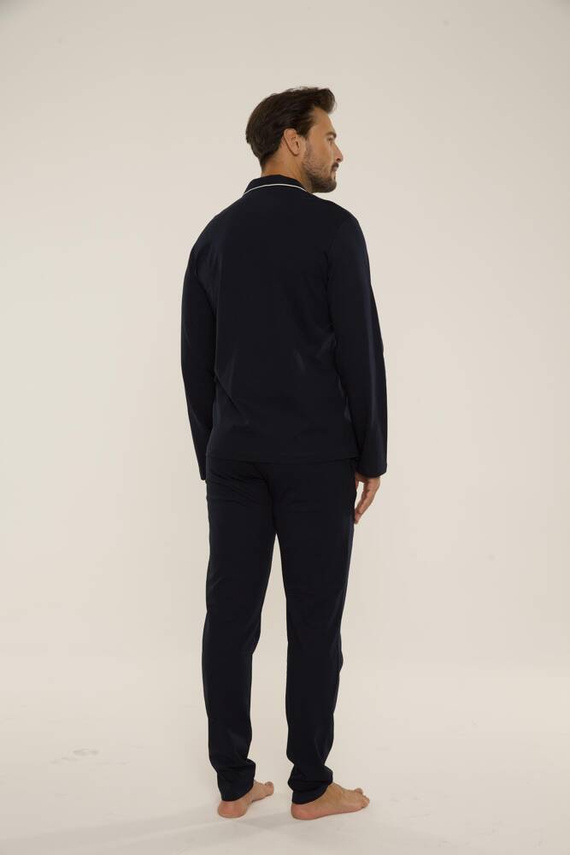 729 Norberto Pánské pyžamo De Lafense - tmavě modré