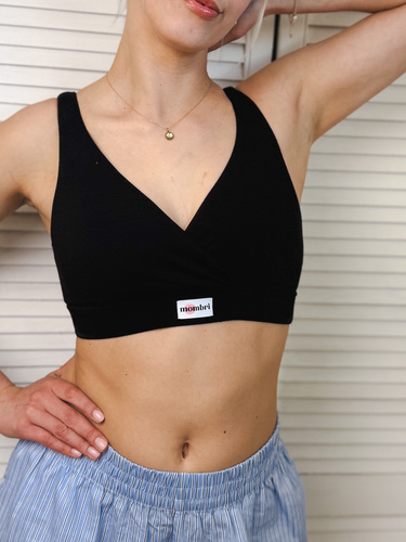 Milk&Love Mombri Klasyk nepromokavá kojicí podprsenka black