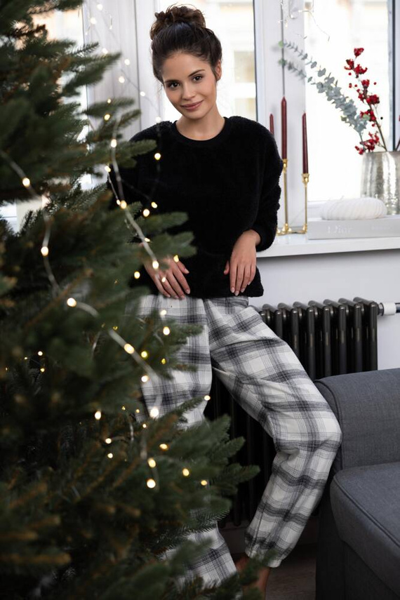 Dámské pyžamo Meredith Sensis - černé