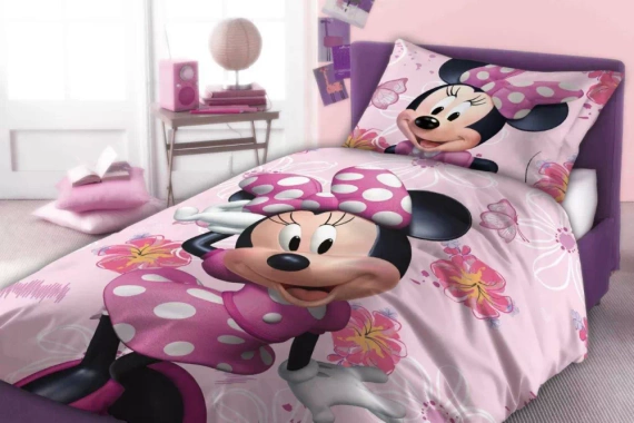 Minnie Mouse Faro růžové bavlněné povlečení -100 % bavlna, Disney set