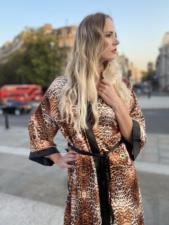 417 Valentina dámský župan Forex - béžový