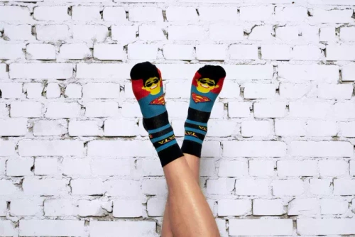 M41Z Super Dad Socks ponožky ponožky italská móda - tmavě modrá/barvy