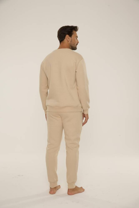 813 Indigo Pánská tepláková souprava De Lafense - písková