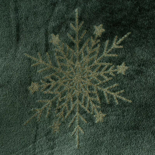 Eurofirany Vánoční přikrývka zelená - měkký přehoz z mikrovlákna, 240 g/m²