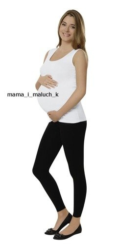 Dlouhé těhotenské legíny Černá italská móda