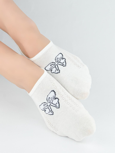Dámské ponožky do balerín Noviti ST095 – bavlna, silikon na patě