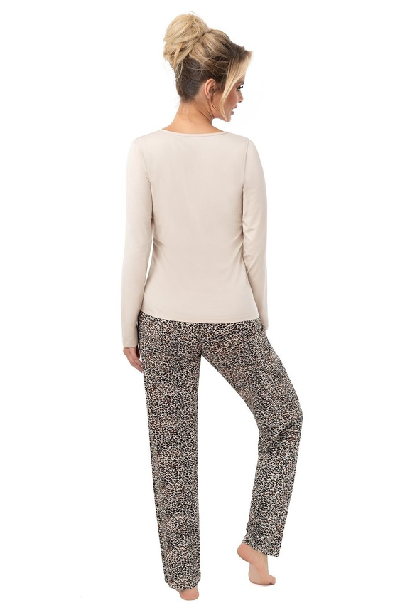 Dámské pyžamo Donna Omari Long - dlouhý rukáv, viskóza, elegance a pohodlí