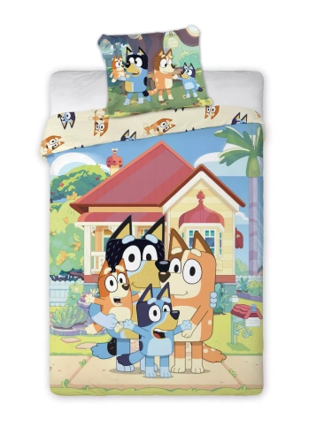 Povlečení Bluey Faro 100% bavlna měkké dětské povlečení Bluey