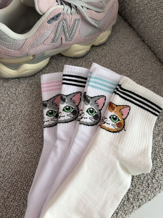 Dámské bavlněné ponožky Milena 0200-211 – pohodlné žebrované white 3