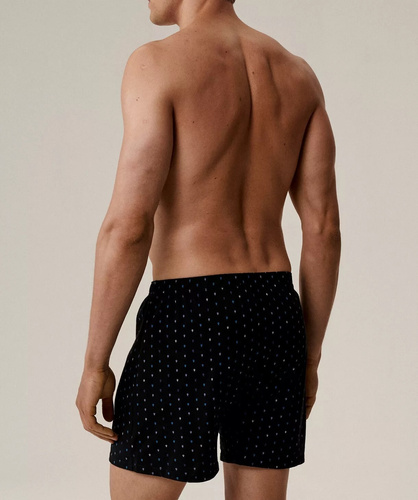 Pánské boxerky Atlantic 2MBX-081 bavlna černá - volný střih, 2 balení