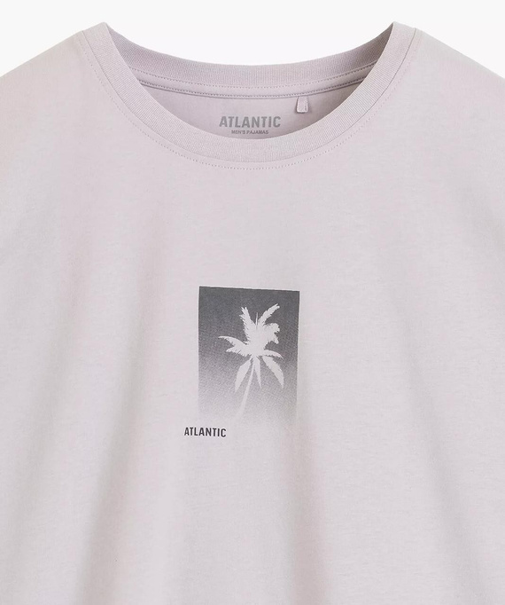 NMP-398 Letní Pánské Pyžamo 100 % Bavlna Peach