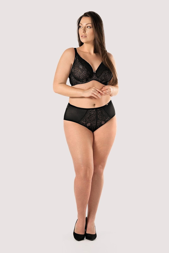 Desire BO50 mefemi by Nipplex černá podprsenka soft bralette s krajkou