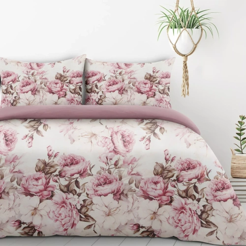 Povlečení Peony1 Design 91 květinové oboustranné měkké na zip