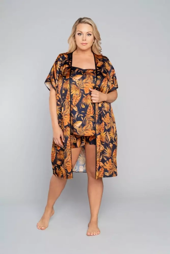 Monstera Dámský župan Italian Fashion - potisk