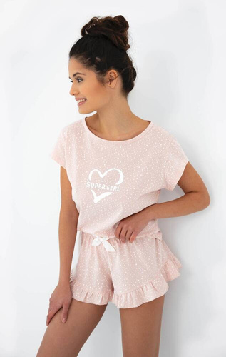 Super Girl Dámské pyžamo Sensis - světle růžové